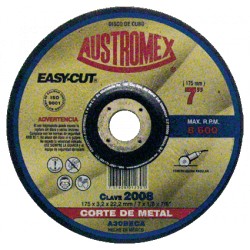 DISCO METAL C/CAZ. 7"X1/8"X7/8" C-2008 EASY-CUT