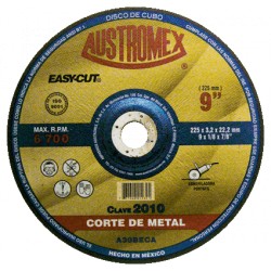 DISCO METAL C/CAZ. 9"X1/8"X7/8" C-2010 EASY-CUT